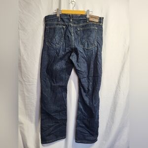 Wrangler Men's Dark Blue Relaxed Jeans, Size 38 X 29